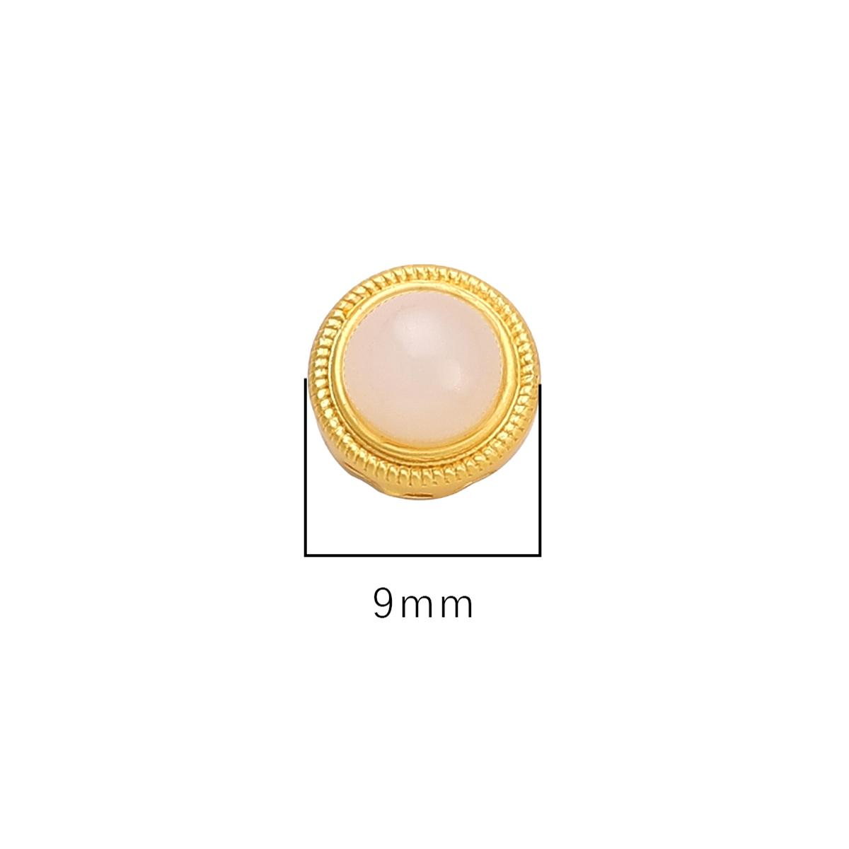 

Золоті порожнисті намистини з мідного піску для виготовлення ювелірних виробів своїми руками 9mm