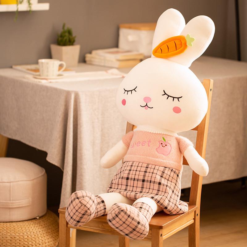 Adorable Large Plush Rabbit Doll With Soft Pp Cotton Filling For Kids And Collectors