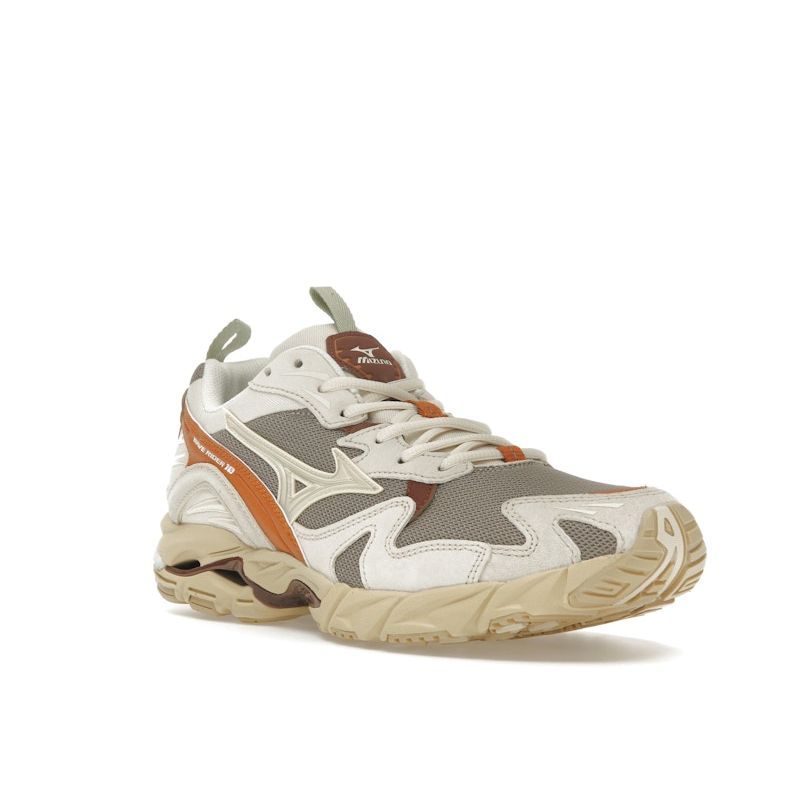 Mizuno Wave Rider 10 Vintage Khaki Sand Pumpkin Spice Unisex Sneakers Summer-Sand D1GA247101