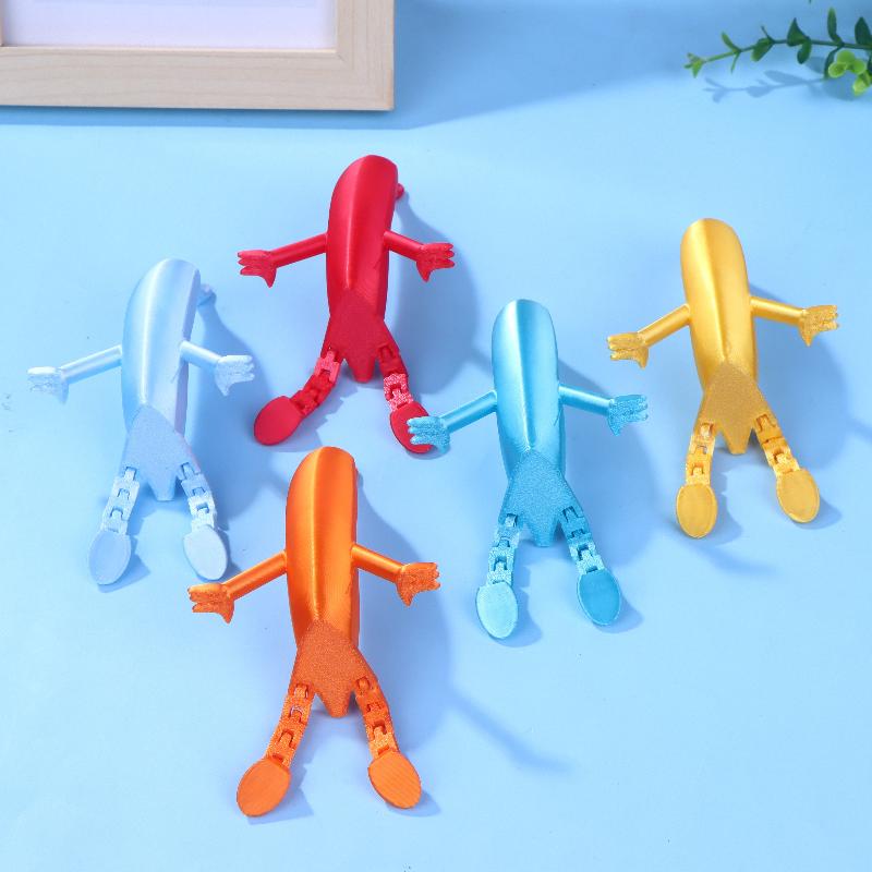 3D-gedruckte Spielfigur Bananenmodell Bewegliche Gelenke Simulationsschlange Büro-Desktop-Ornament Osterbasteln Geschenk