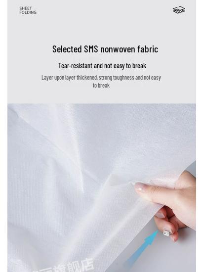 Thick Disposable Massage Bed Sheets with Face Hole - Non-Woven Breathable Material for Beauty Salons