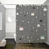 Mein Nachbar Totoro Dinge für das Badezimmer Vorhang Badezimmer Duschvorhänge für Häuser Räume Faltbare Trennwand Zubehör Ba@0