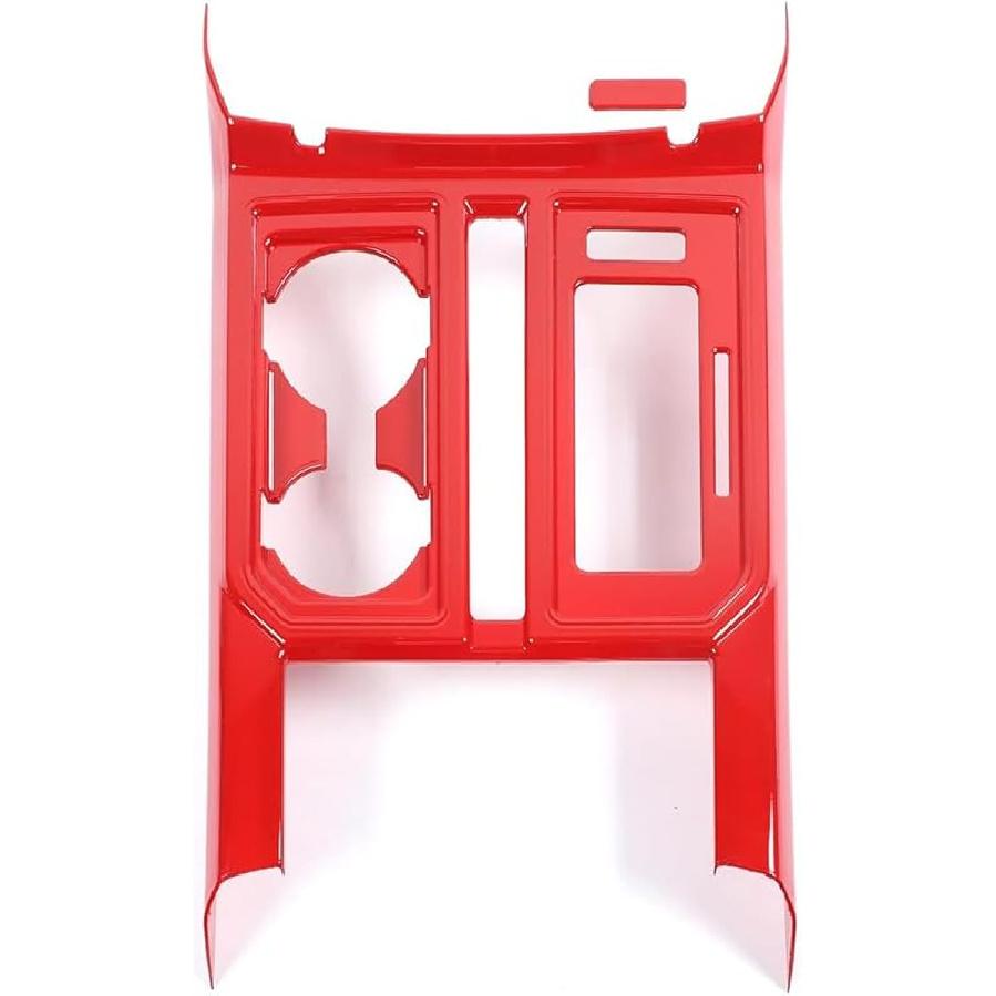 ABS Red Full Interior Decorative Cover Trim Sticker Compatible with Ford F150 2015-2020 (4pcs/Set Inner Door Handle Under Decorative Strip)