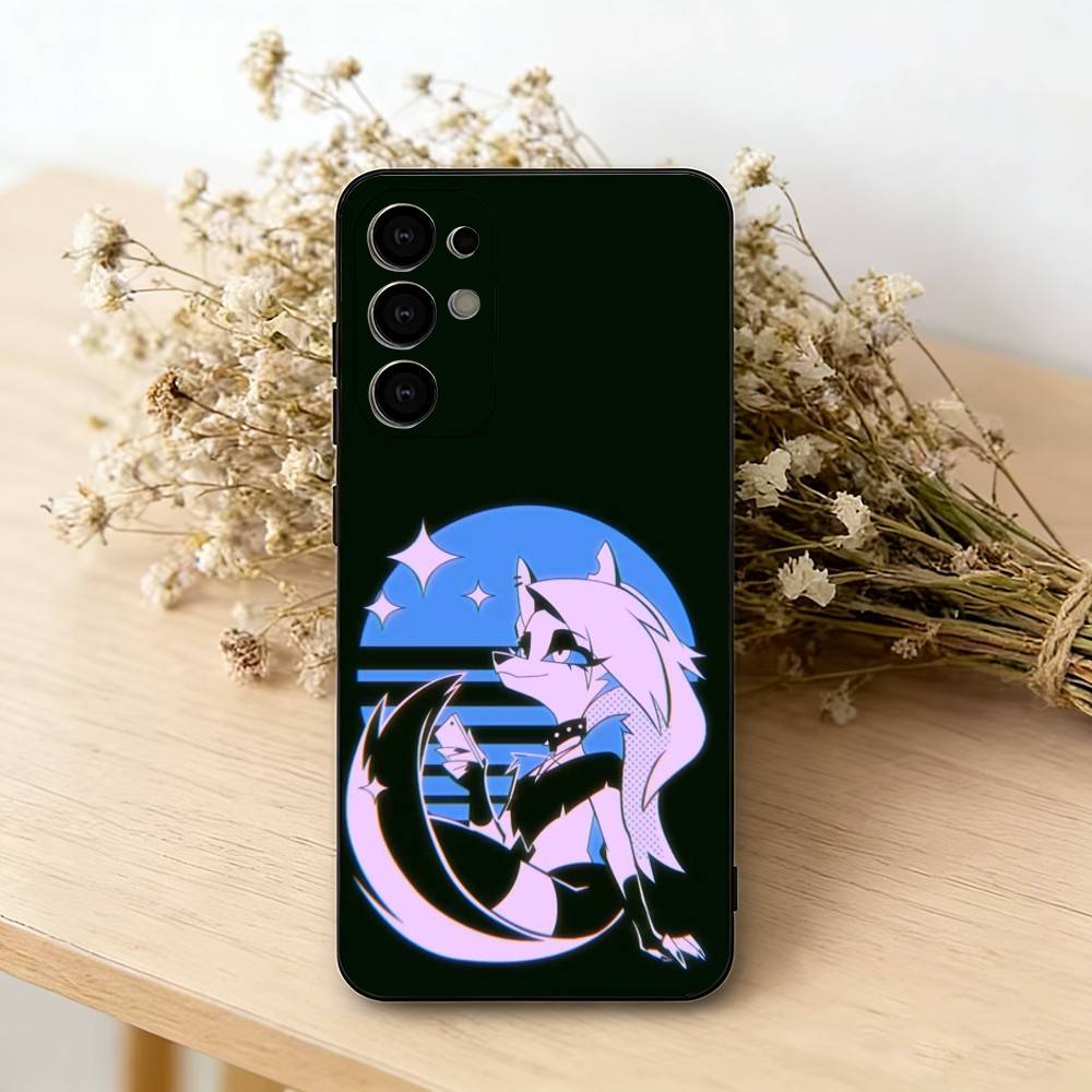 

H-helluva boss L-Loona Phone Case Black Silicone Soft For Samsung S25,S24,S21,S22,S23,S30,Ultra,S20,Plus,Fe,Lite Samsung S24ULTRA