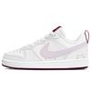 Nike Court Borough 2 Slip Resistant Abrasion Resistant Low top Skateboard Shoes Women's Pink White BQ5448-015(Team667-SBOX)