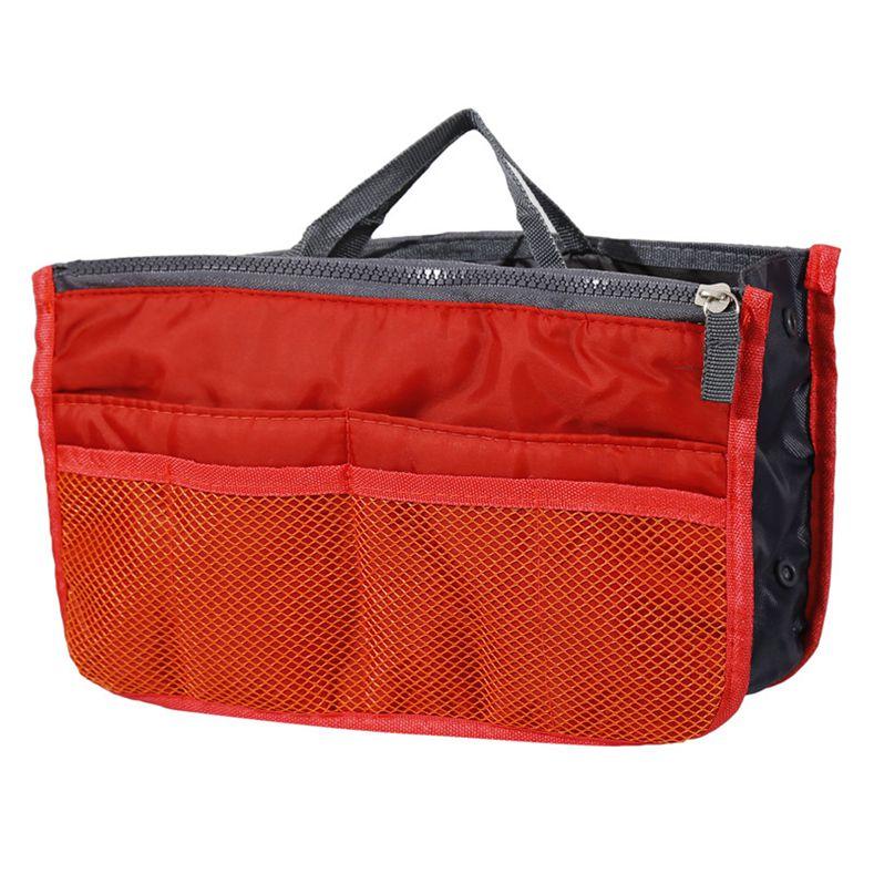 Outdoor Travel Purse Organizer Insert for Handbags Ladies Multi-function Toiletry Cosmetics Storage Bag Large Capacity Zipper Tote Bag