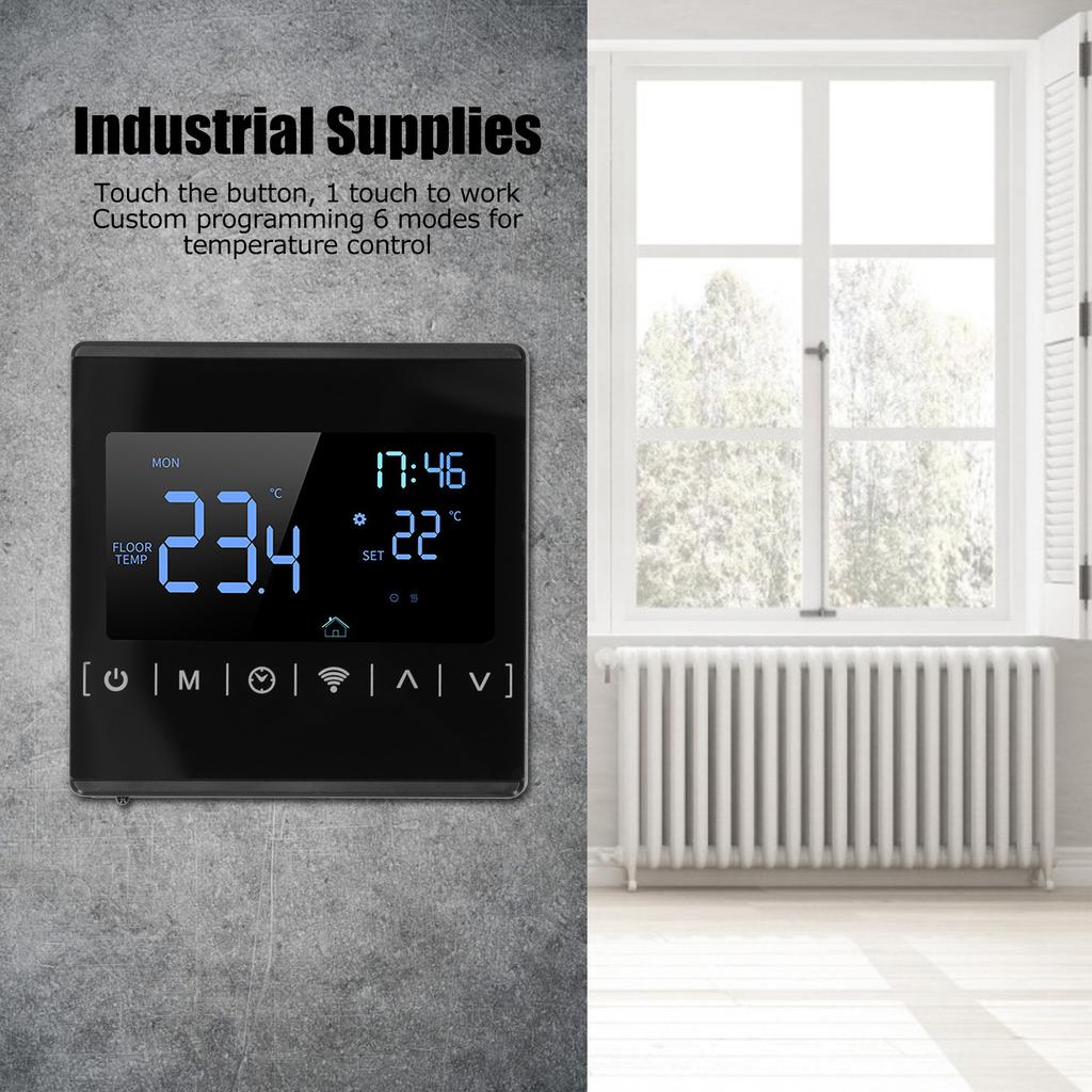 Display Temperaturregler Fußbodenheizungsregler Wifi Programmierbares Thermostat Industriebedarf