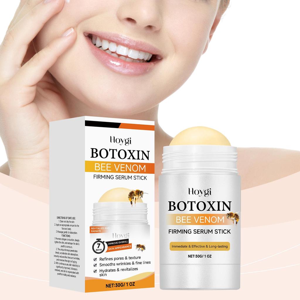 Hoygi Bienengift-Faltenreduzierende Creme, straffende und Anti-Falten-Creme. Stellt die Elastizität wieder her, polstert die Haut auf und reduziert feine Linien.