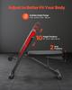 VEVOR Multi-Functional Weight Bench for Full Body Workout, Roman Chair Hyperextension Bench