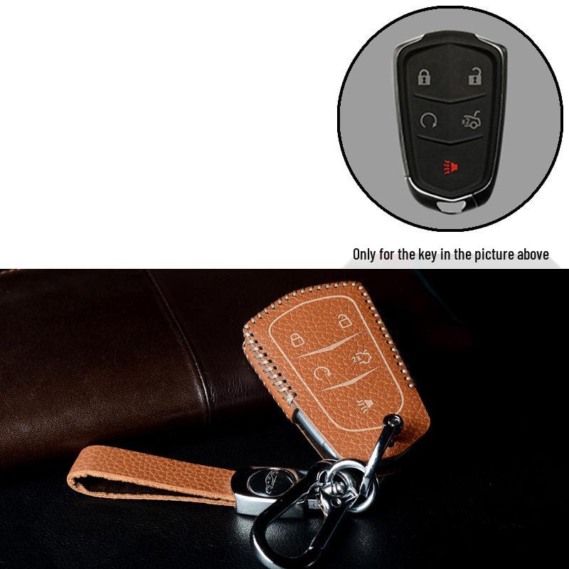 Cadillac Key Case with Snap Button for XT4, XT5, CT5, XT6, XTS, ATSL, CT6, CT4 Models