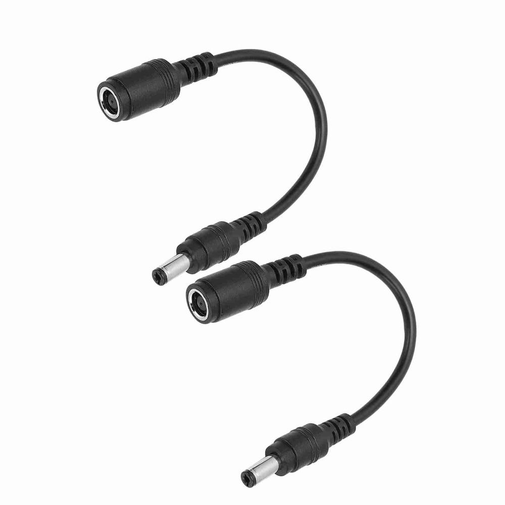 2PCS 7.4x5.0mm Female DC Power Charger Adapter Black Connector Wire for for HP Laptop Office