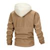 Men'S Loose Jacket Fashionable Multi Pocket Hooded Jacket