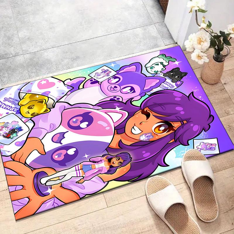 1pc Anime A-AphmauS Design Printed Area Rug Carpet for Bedroom Living Room Home Decor Rugs Mat Non Slip Mat Rug for Bedside