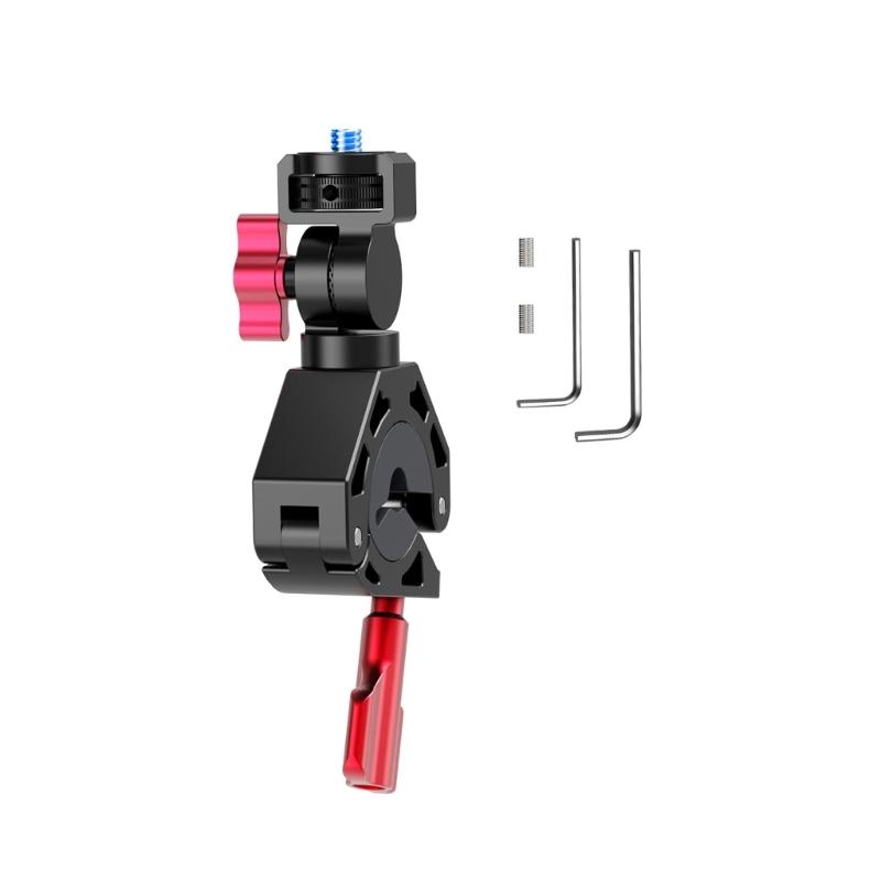 Quick Release Action Camera Handlebar Mount With 360 Adjustable Rotation Aluminum Alloy Clamp For Bikes Motorcycles