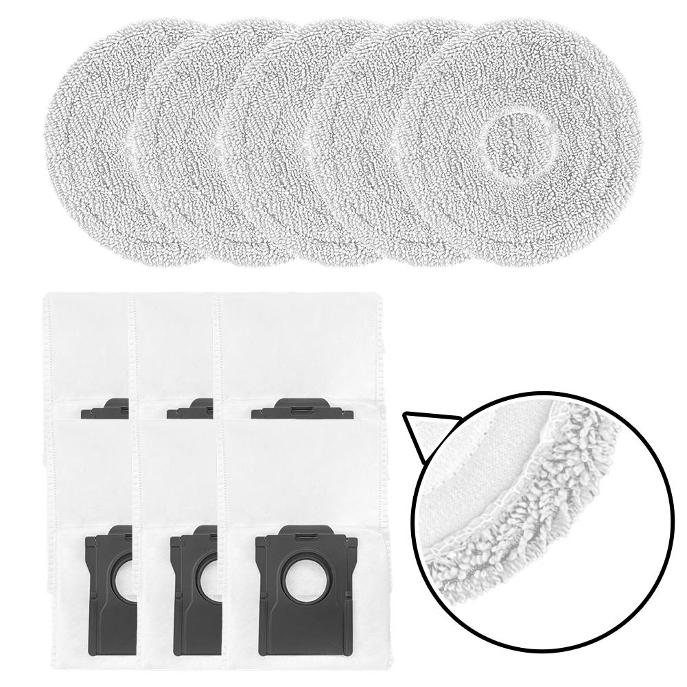 Replacement Mop Pad And Dust Bag Set For Cecotec For Conga For X50 For X-Treme Robotic Vacuum Cleaner Accessories