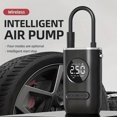 Tragbare Auto-Luftpumpe Mini Selbstangetrieben Elektrische Reifenpumpe Handheld Kabellos Digitales Display Lade Pumpe