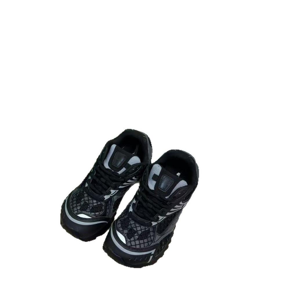 Wang Yibo's Same 25ss Color Blocked Mesh for Couples Dad Shoes for Women Ins Trendy Sports and Leisure Breathable Slimming and Height Increasing