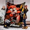 Personalized Custom Name Blanket - Five Nights at Freddy's Print Design,Blanket for Sofa,Bed,Travel,Camping - Soft and Warm, Great Gift
