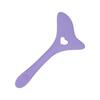 Eyeliner Aid Reusable Silicone Eye Makeup Tool with Cream Applicator for Eye Shadow Mascara Drawing Purple