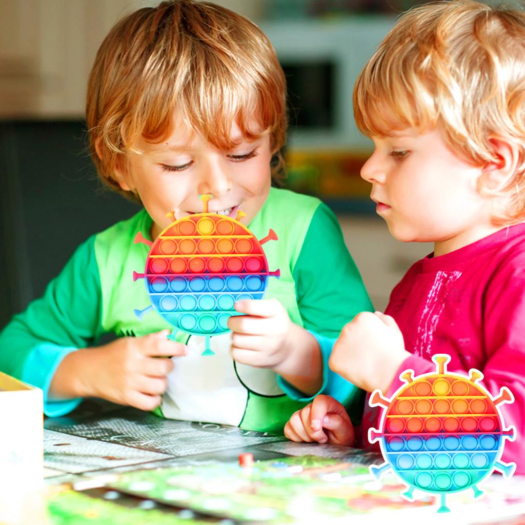 Empurre brinquedos sensoriais de bolha-brinquedos de alívio de pressão de silicone para alívio de estresse