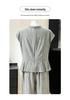 2026 Summer Slimming Two-Piece Set: Waist-Cinching Top & High-Waisted Wide-Leg Pants