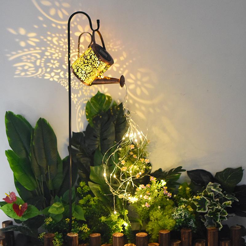 Courtyard Decoration Solar Kettle Projector Light Garden Hanging Light Kettle