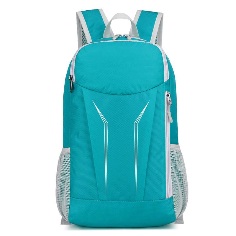 Hiking Outdoor Folding Bag Splash Proof Light Schoolbag Riding Zipper Backpack