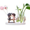 1Pc Resin Home Decor Girl and Boy Unique Hydroponics Creative Flowers Pot Couple Vase
