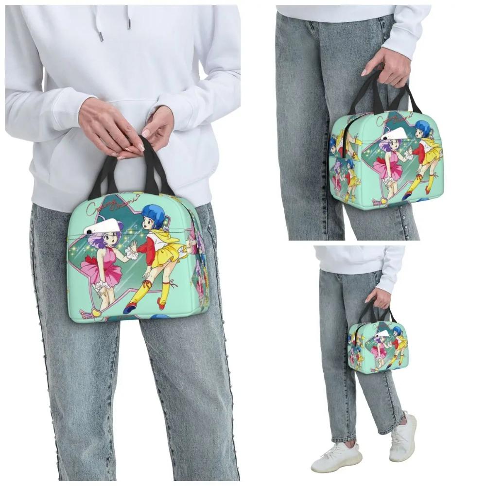 Creamy Mami 80s Magic Girl Anime Insulated Lunch Bag for Kids School Cooler Thermal Food Box Tote Portable Lunch Boxes Container