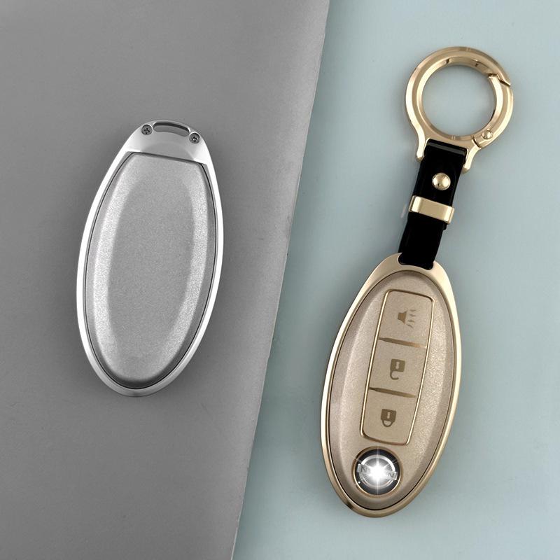 Aluminum Alloy Car Key Cover for Nissan Qashqai, X-Trail, Murano, Teana.