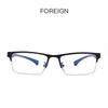 Blue Light Blocking Semi-Rimless Nearsighted Glasses Metal TR90 Prescription Eyewear 0 -0.5 -0.75 -1.0 Computer Glasses