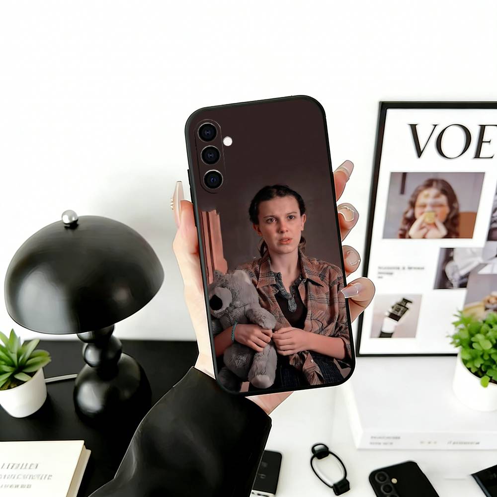 M-Millie B-Brown Actor Phone Case For Samsung Galaxy A73,A72,A71,A70,A53,A52,A51,Soft Silicone Black Cover
