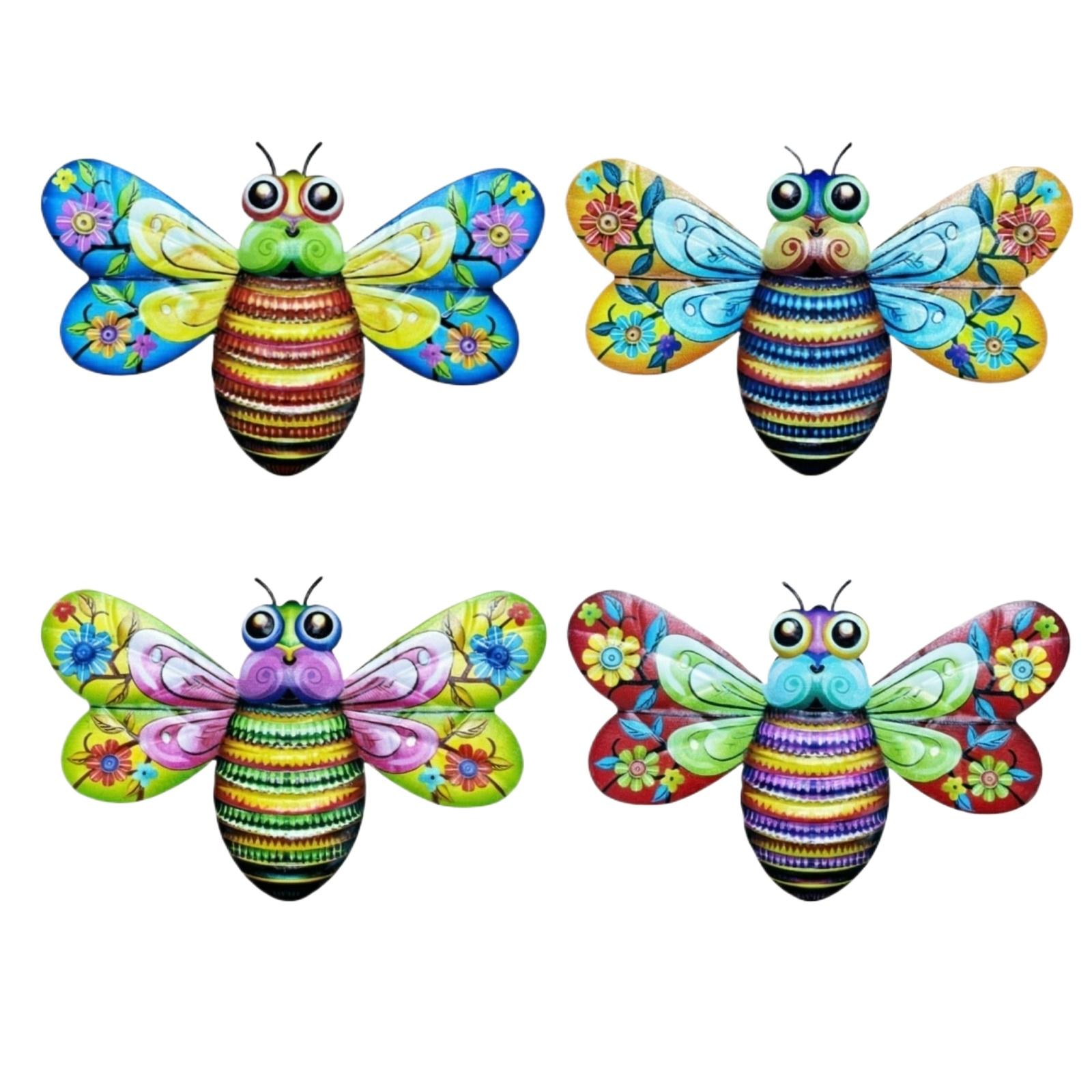 4PCS Metal Outdoor Wall Decoration Insect  Decoration Ornaments