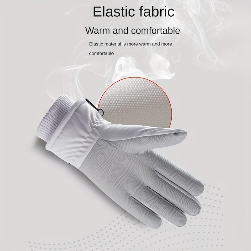 Autumn and Winter Gloves for Women, Fashionable Design with Touchscreen Compatibility, Thickened Lined Windproof Cold-Proof Warm Gloves