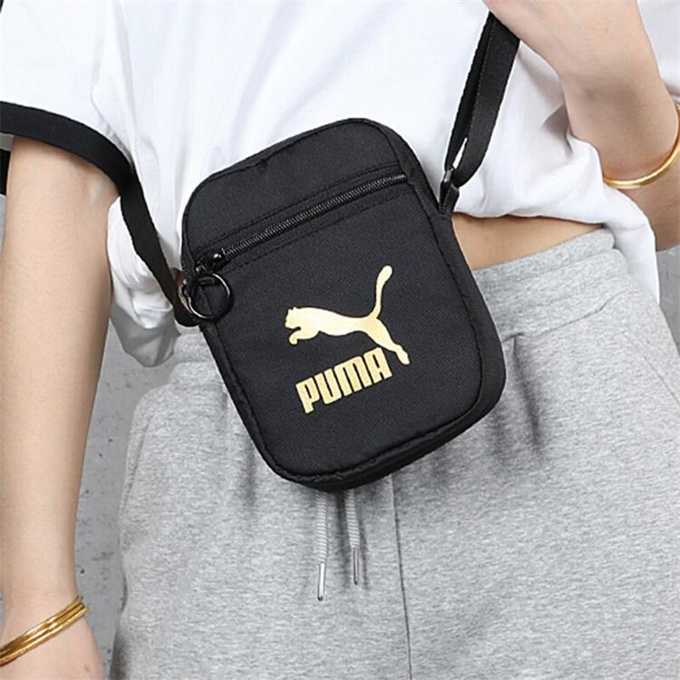 New PUMA Fabric Crossbody Bag Shoulder Bag Unisex Black 076927-01
