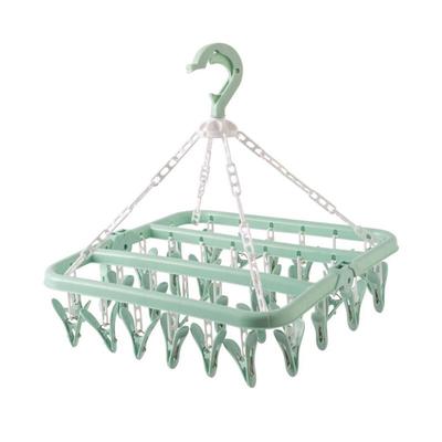 Foldable Plastic Multi-Clip Drying Rack (2-Pack)
