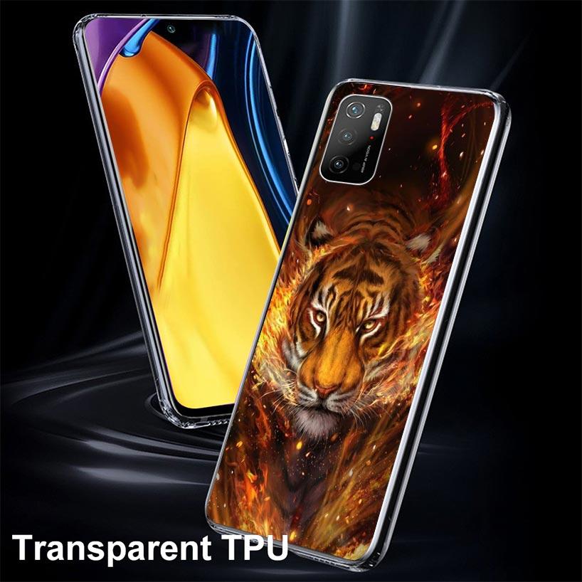 Ferocious Tiger Animal Case Phone Cover for Xiaomi Redmi Note 10 9 9S 8 8T 7 5 Pro Mi 12T 11T 10T 9T 12 11 Lite A3 A2 Trend Fund