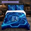 Chelsea FC Pattern 3 Pieces Bedding Set Soft Microfiber Duvet Cover with Pillow Cases for Bedroom