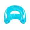 Inflatable Lounger with Canopy Leaf Print Design Lounge Chair Foldable Water
