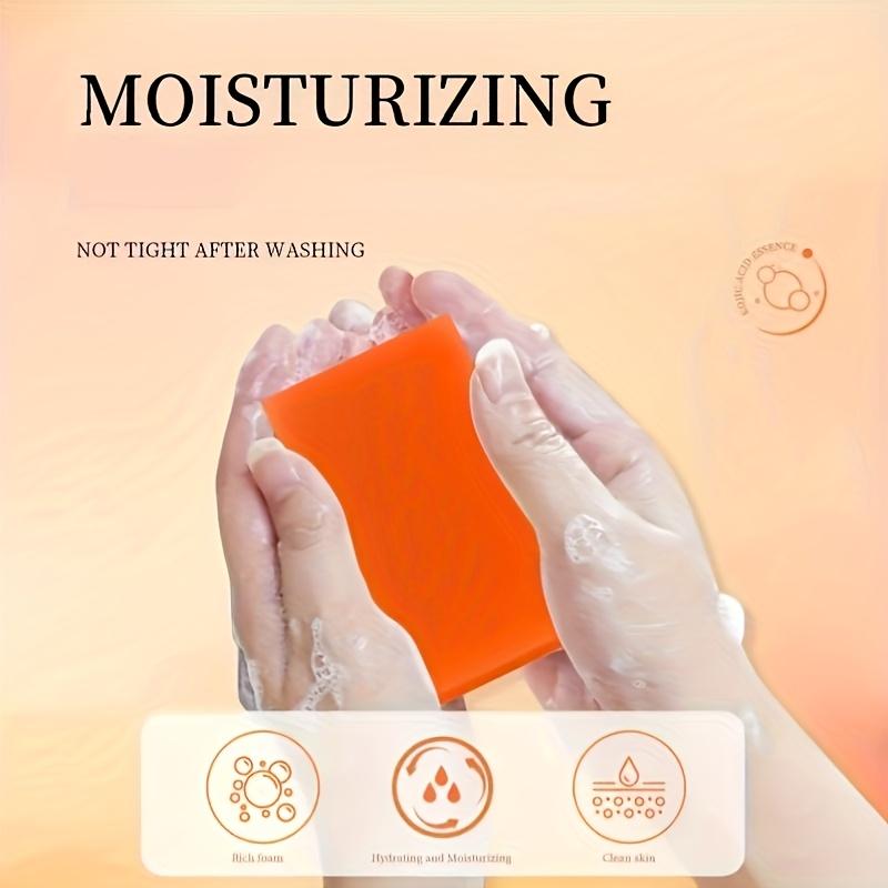 Ručně vyráběné papájové mýdlo s kyselinou tranexamovou, rozjasňující mýdlo na obličej a tělo