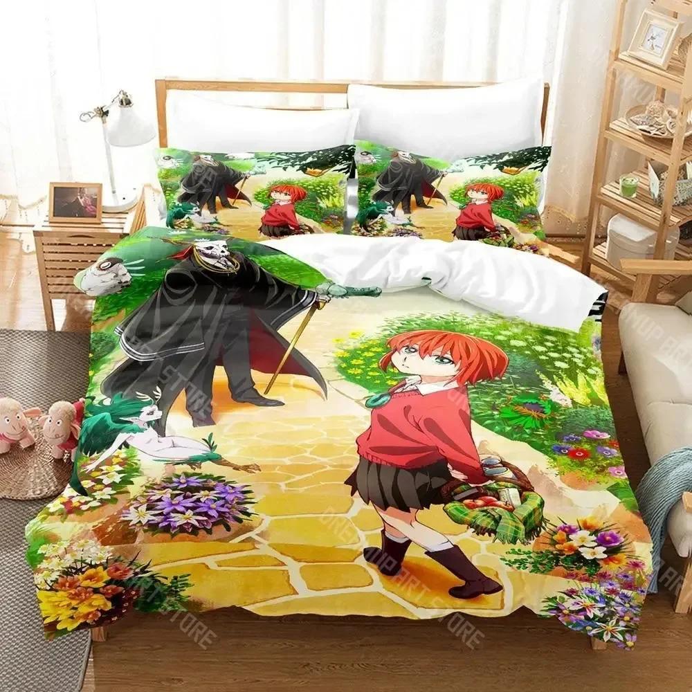 3d Print Anime The Ancient Magus' Bride Bedding Set Single Twin Full Queen King Size Bed Set Adult Kid Bedroom Duvet cover Sets