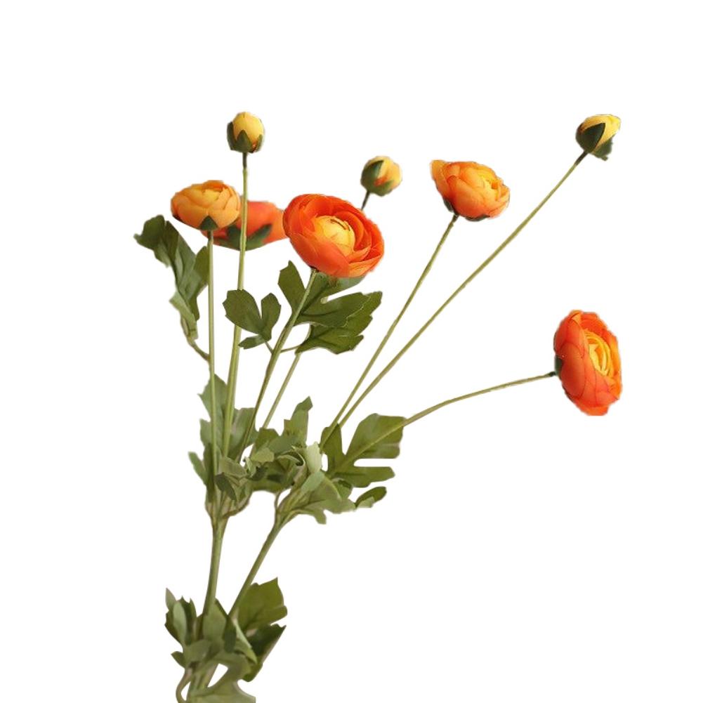 Artificial Ranunculus Flowers Fake Silk Artificial Flowers 8 heads Ranunculus Bouquet Faux Peony Wedding Home Decoration