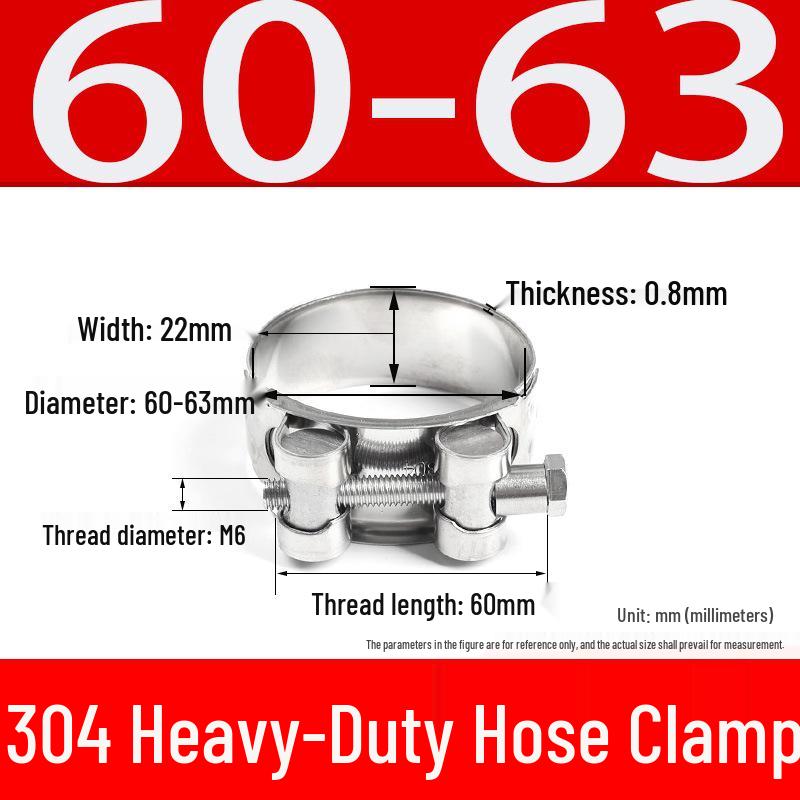 304 Stainless Steel European-Style Single Head Hose Clamp