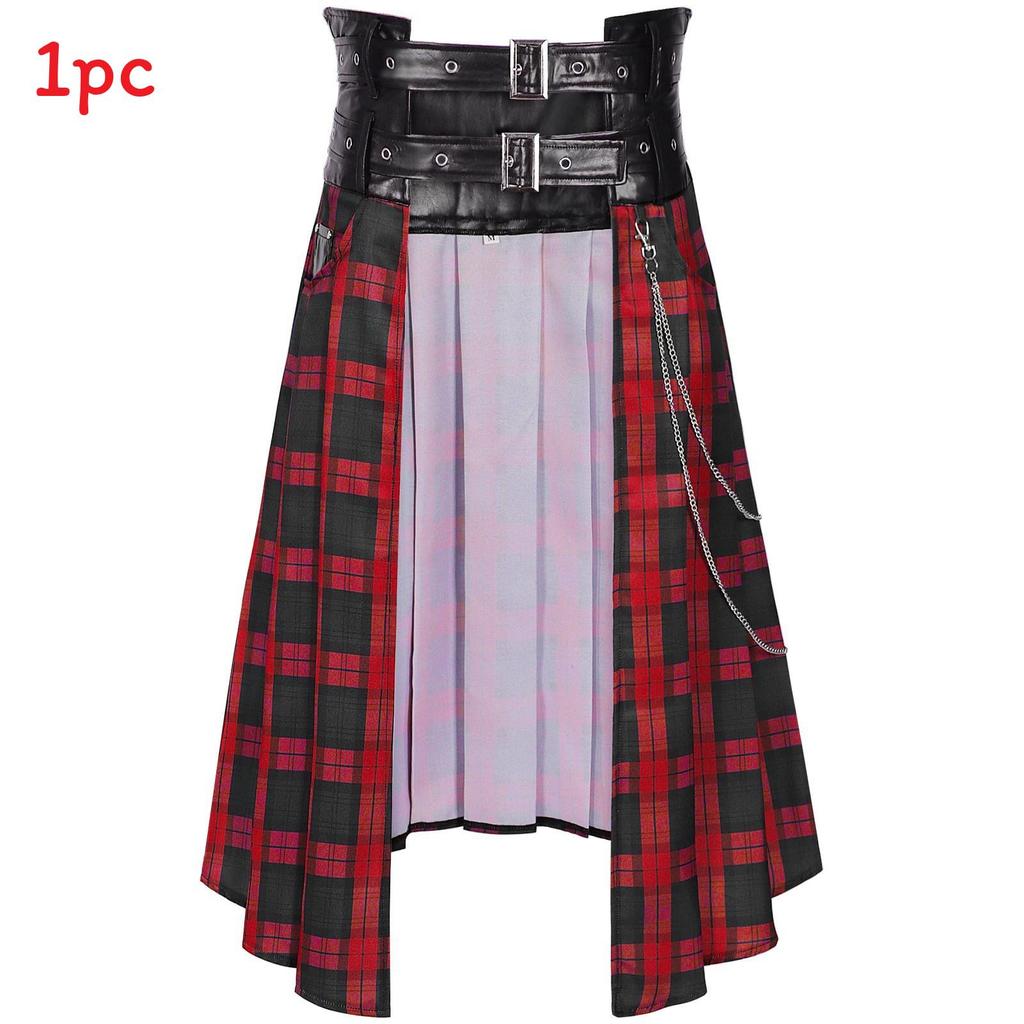 Halloween Gothic Renaissance Skirt With Drawstring For Cosplay And Costumes