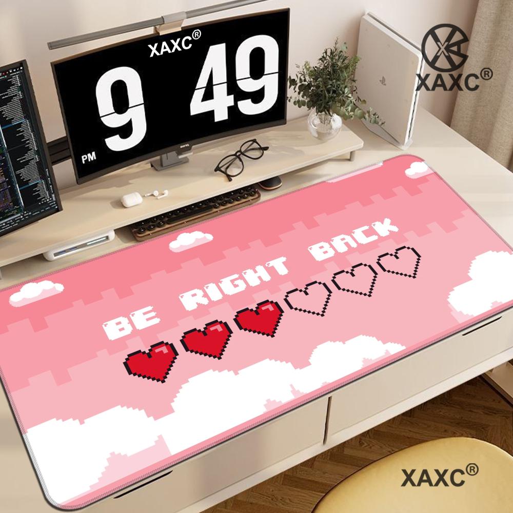 Pink Kawaii ESports Gaming Mouse Pad NonSlip Durable Stitched Edge Desk Mat for Office And Gaming 400x800x2mm
