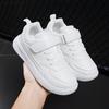 Boys' sports shoes 2025 spring new children's solid color white shoes middle and older children's students white casual shoes girl