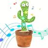 Kids Adult USB Electric Singing and Dancing Recording Repeater Cactus Plush Funny Decompression Toys Party Games & Activities