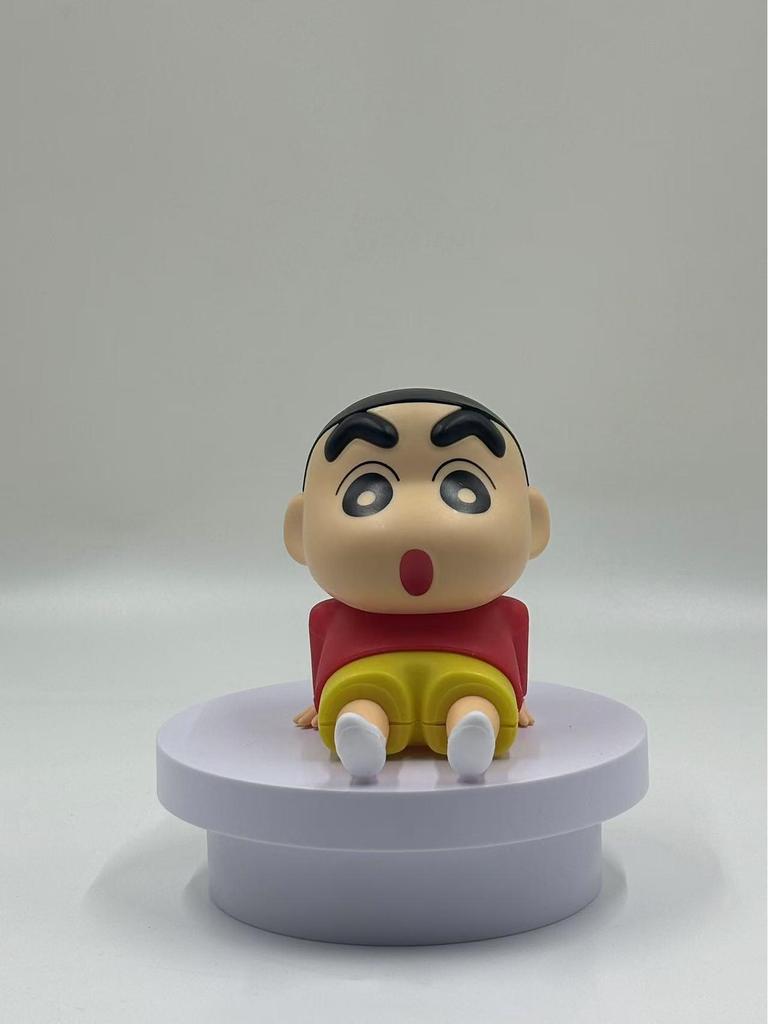 Crayon Shin-chan Suport mobil Figurină Anime Ornament pentru desktop Cadou
