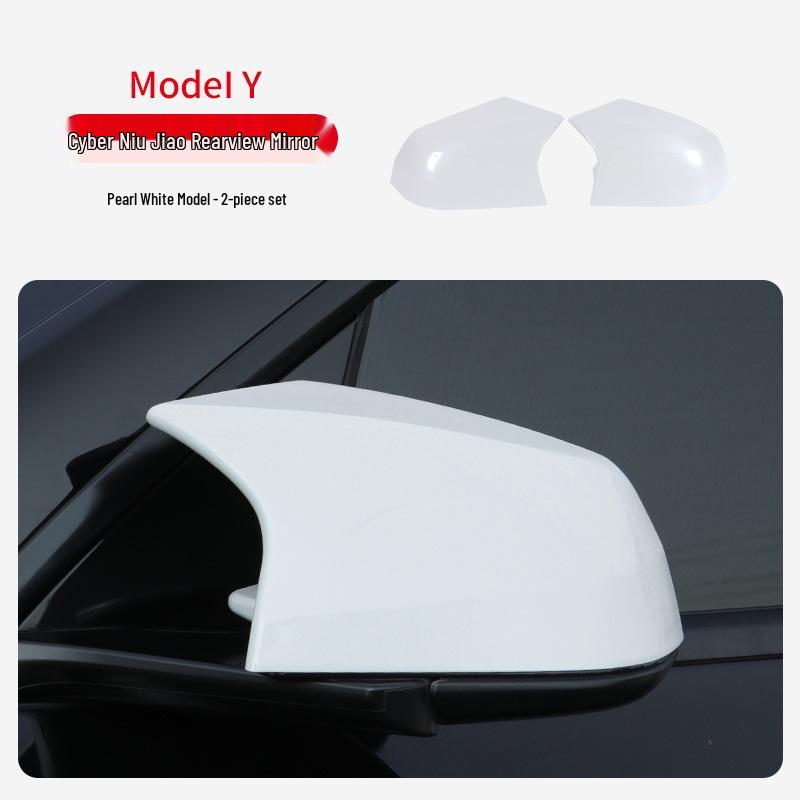 

Tesla Model Y Bull Horn Rearview Mirror Protective Shell - Cyberpunk Style Upgrade