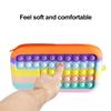 Push Bubble Pencil Pen Case Sensory Silicone Toy Stationery Storage Bag Decompression Toy for Kids Students Gifts